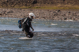 Enduro trip rivercrossing river iceland yamaha wr450 watercrossing